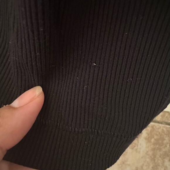 Skims Fits Everybody Black Ribbed Knit Tank Maxi Dress Women’s Size Small - Picture 7 of 9